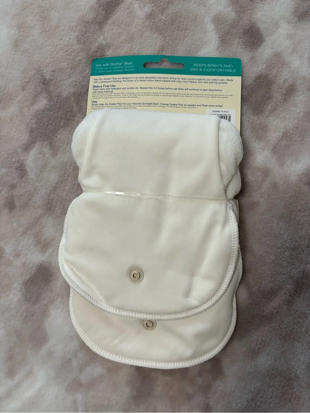 Stay Dry Snap-In Soaker Pads - Teal/White
